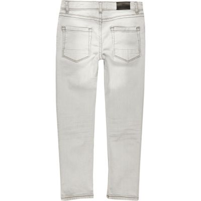 Boys light grey Dylan slim jeans